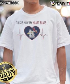 Awesome St. Louis Cardinals T-Shirt showcasing a heart design, perfect for fans celebrating their love for the team.