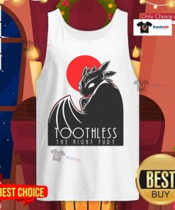 Awesome Toothless the Night Fury dark dragon tank top featuring a vibrant design for fans of How to Train Your Dragon.