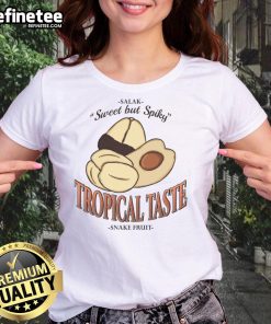 Vintage ladies' tee featuring an awesome tropical taste salak fruit design, perfect for casual summer outfits.