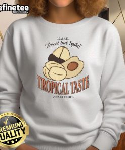 Awesome Tropical Taste Salak Fruit Vintage Sweatshirt featuring vibrant fruit graphics and a stylish, retro design.