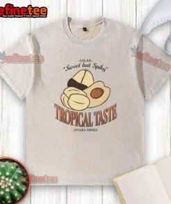 Awesome Tropical Taste Salak Fruit Vintage Washed T-Shirt featuring a vibrant salak fruit design, perfect for casual wear.