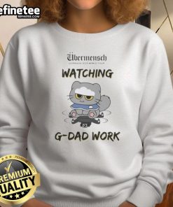 Awesome Ubermensch G-Dragon 2025 World Tour sweatshirt featuring G-Dragon's dad at work, showcasing stylish fan merchandise.