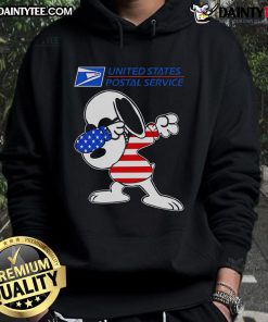 Awesome USPS Snoopy dabbing hoodie featuring a playful Snoopy design, perfect for fans of fun and cozy apparel.