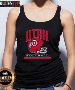 Awesome Utah Utes football vintage helmet tank top featuring classic team colors and logo for fans and collectors.