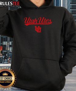 Vintage hoodie featuring the Awesome Utah Utes Football wordmark logo in bold colors and classic design.