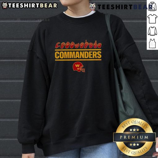 Awesome Washington Commanders Homage youth love sign helmet sweatshirt featuring vibrant team colors and design.