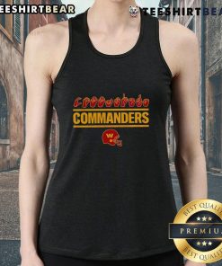 Alt Text: Youth tank top featuring Washington Commanders homage design with love sign and helmet, perfect for young fans.