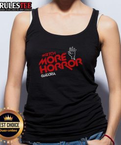 Awesome Watch More Horror Fangoria tank top featuring a bold graphic design perfect for horror fans and enthusiasts.