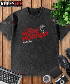 Awesome watch more horror Fangoria washed T-shirt featuring a vintage design perfect for horror movie fans.