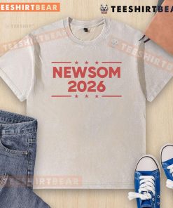 Alt Text: Awesomenewsom 2026 logo on a washed t-shirt, showcasing a trendy design for stylish casual wear.