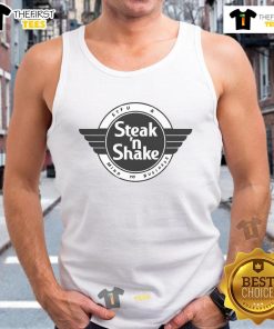 Awesomesteak-N-Shake logo tank top featuring a stylish design perfect for casual wear and food enthusiasts.