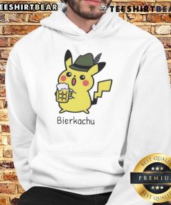 Adorable Cute Bierkachu Pikachu beer hoodie featuring a playful design perfect for fans of Pokmon and craft beer.