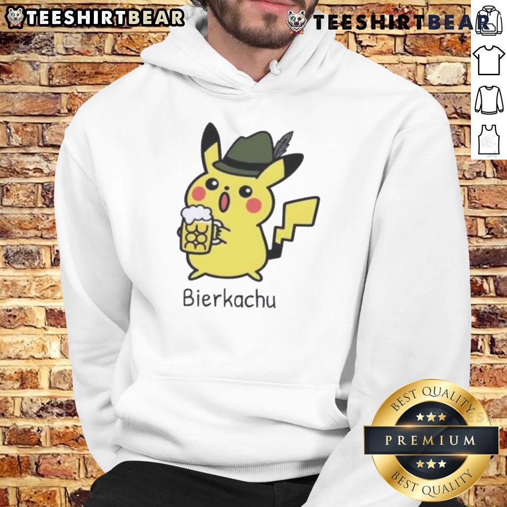 Cute Bierkachu Pikachu Beer Hoodie Adorable Cute Bierkachu Pikachu beer hoodie featuring a playful design perfect for fans of Pokmon and craft beer.