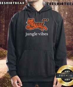 Alt Text: Cute Cincinnati Bengals Jungle Vibes Run Wild Hoodie featuring vibrant jungle graphics and team logo.