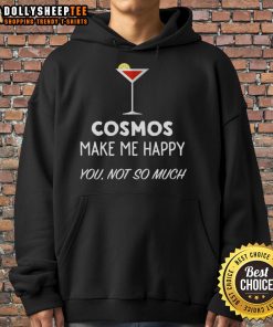 Alt Text: Cute cocktail cosmos hoodie with a martini glass design, perfect for happy hour enthusiasts and casual wear lovers.