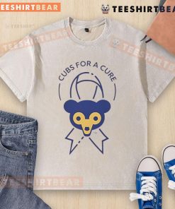 Alt Text: Cute Cubs for a Cure washed t-shirt featuring adorable cub graphics, perfect for casual wear and supporting a good cause.