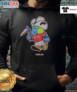 Adorable Cute DLLS mascot mashup hoodie featuring vibrant colors and playful design, perfect for fans and casual wear.