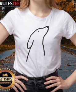 Cute dog graphic on a classic ladies tee, perfect for dog lovers and casual wear enthusiasts.