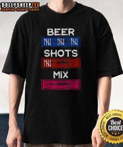 Funny Cute Drinking Tally Shirt for Beer Shots Mix Party Tracker, perfect for fun gatherings and celebrations.