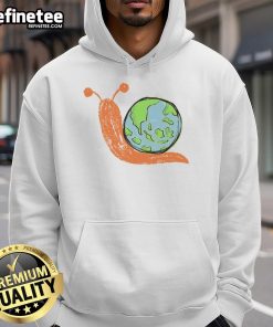 Adorable Cute Earth Snail Hoodie featuring a colorful snail design, perfect for cozy casual wear.