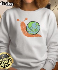 Cute Earth snail sweatshirt featuring a whimsical snail design, perfect for nature lovers and cozy fashion enthusiasts.