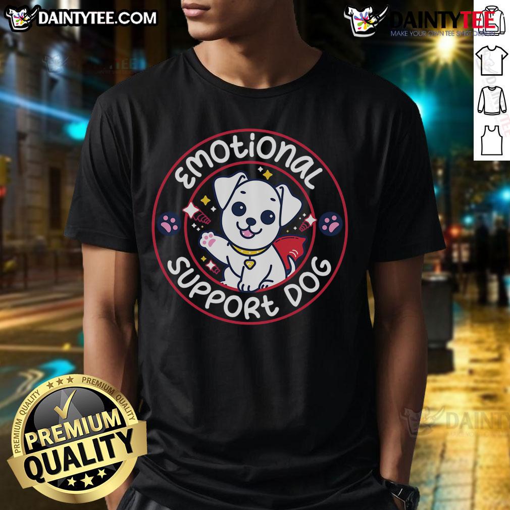 Cute Emotional Support Dog T Shirt Adorable Cute Emotional Support Dog T-Shirt featuring a playful puppy design, perfect for dog lovers and pet owners.