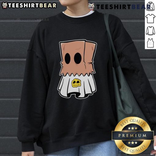 Cute ghost Halloween sweatshirt featuring a playful ghost design, perfect for festive fall fashion and Halloween celebrations.