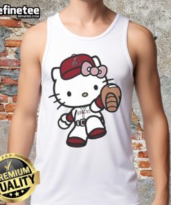 Cute Hello Kitty Arizona Diamondbacks MLB 2025 tank top featuring vibrant colors and playful design for fans.