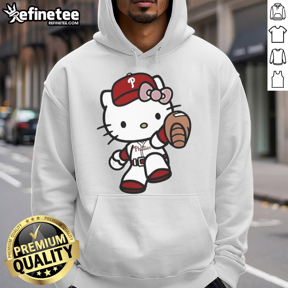 Cute Hello Kitty Philadelphia Phillies Mlb 2025 Hoodie Cute Hello Kitty Philadelphia Phillies MLB 2025 hoodie featuring vibrant colors and playful design for fans.