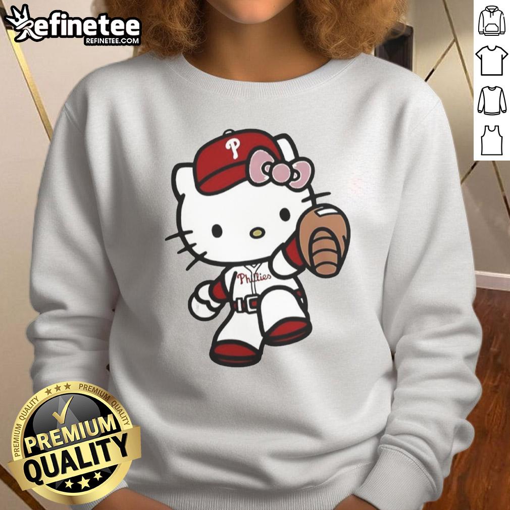 Cute Hello Kitty Philadelphia Phillies Mlb 2025 Sweatshirt Cute Hello Kitty Philadelphia Phillies MLB 2025 sweatshirt featuring adorable design for baseball fans.