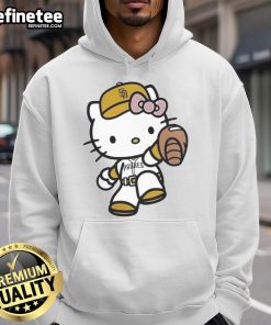 Adorable Hello Kitty San Diego Padres MLB 2025 hoodie featuring vibrant colors and playful design for fans.