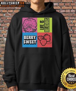 Cute Life Is Delicious Berry Sweet Hoodie featuring vibrant colors and a playful design, perfect for cozy casual wear.