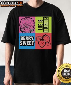 Cute Life Is Delicious Berry Sweet T-Shirt featuring vibrant berry graphics on a stylish casual tee.