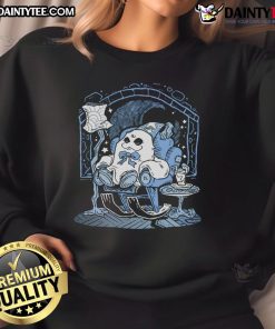 Cozy ghost sweatshirt featuring cute design, perfect for me-time and casual wear. Ideal for Halloween and beyond.