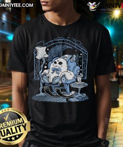 Alt Text: Adorable Cute Me Time Cozy Ghost T-Shirt featuring a playful ghost design, perfect for Halloween or cozy casual wear.