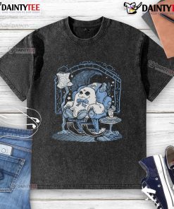 Alt Text: Cute Me Time Cozy Ghost Washed T-Shirt featuring a playful ghost design, perfect for casual, comfy outfits.
