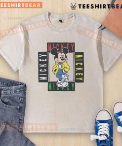 80s washed t-shirt featuring a cute Mickey Mouse graphic, perfect for retro Disney fans and casual wear enthusiasts.