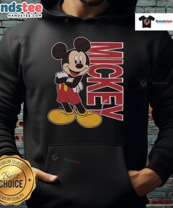 Cute 90s Mickey Mouse hoodie featuring vibrant colors and classic cartoon design, perfect for retro fashion lovers.