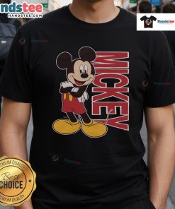 Cute Mickey Mouse 90s T-shirt featuring vibrant colors and retro design, perfect for nostalgic Disney fans.