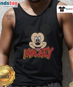 Alt Text: Cute Mickey Mouse icon tank top featuring vibrant colors and a playful design, perfect for Disney fans.