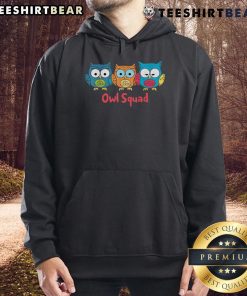 Cute Owl Squad Hoodie featuring adorable owl graphics, perfect for cozy casual wear and owl lovers.