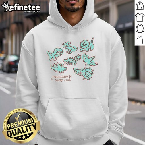 Alt Text: Cute Paleontology Club hoodie featuring a dinosaur graphic, perfect for fossil enthusiasts and casual wear.