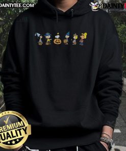 Adorable Peanuts Halloween costumes hoodie featuring Snoopy and Charlie Brown, perfect for festive celebrations.