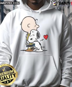 Adorable Cute Peanuts Snoopy Hug Hoodie featuring Snoopy and Woodstock in a cozy design, perfect for fans.