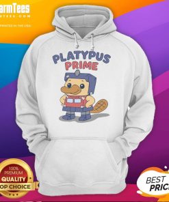 Adorable platypus design on a funny hoodie, perfect for animal lovers and cozy casual wear.