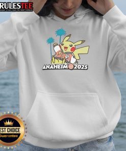 Adorable Cute Pokemon GO Anaheim 2025 hoodie featuring vibrant designs, perfect for fans and collectors.