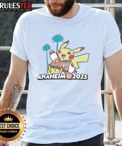 Alt Text: Cute Pokmon Go Anaheim 2025 T-Shirt featuring vibrant graphics and playful design for fans and trainers alike.