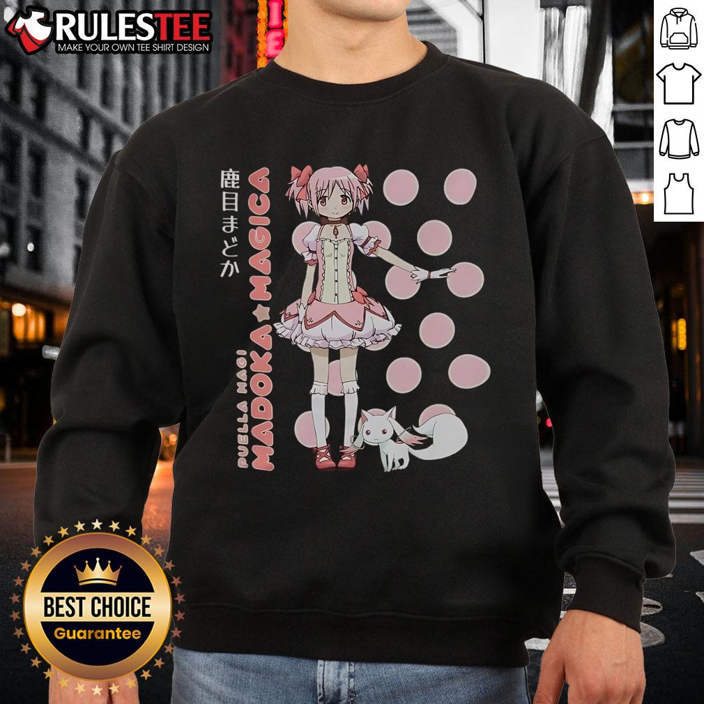Cute Puella Magi Madoka Magica Madoka Kaname Polka Dot Sweatshirt