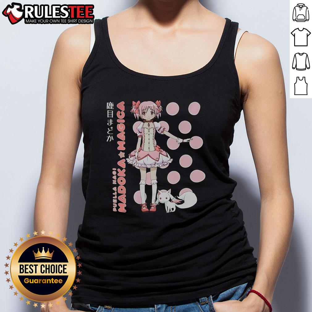 Cute Puella Magi Madoka Magica Madoka Kaname Polka Dot Tank Top