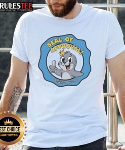 Alt Text: Cute Seal of Approval Certified Awesome T-Shirt featuring a playful seal graphic and vibrant colors, perfect for casual wear.